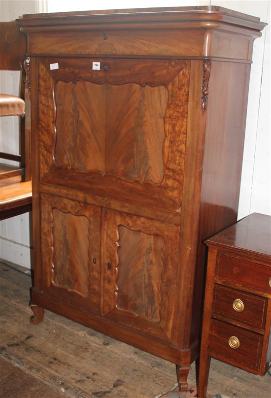 Dutch Mahogany escritoire(-)